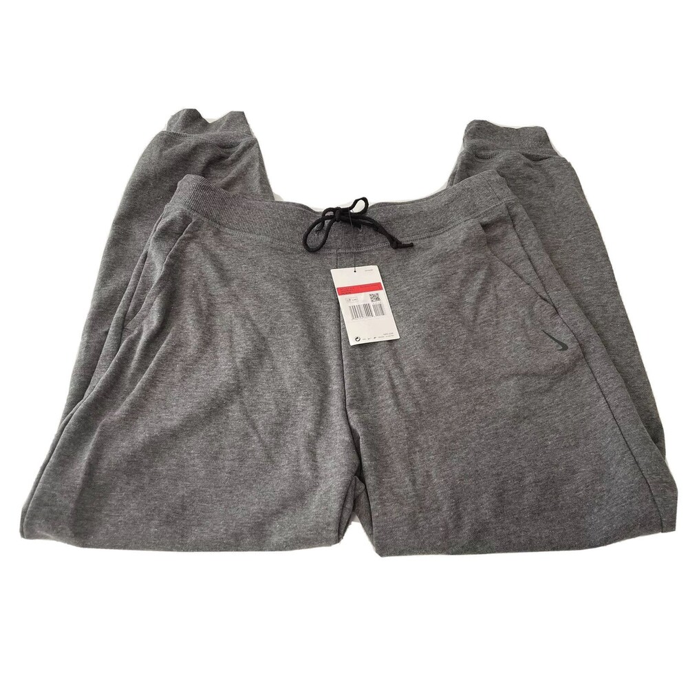 Nike Yoga Womens Tapered Pants Drawstring Pockets Training Size Large